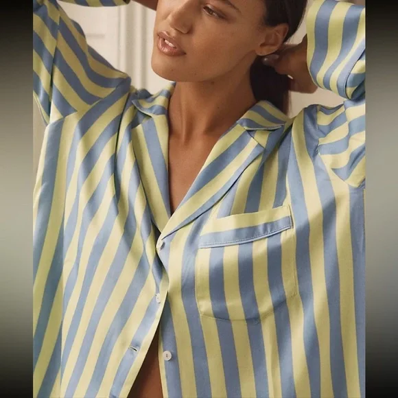 Anthropology Button Front Pajama Shirt.